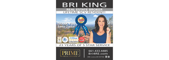 Bri King & Associates Real Estate advert (564x203)